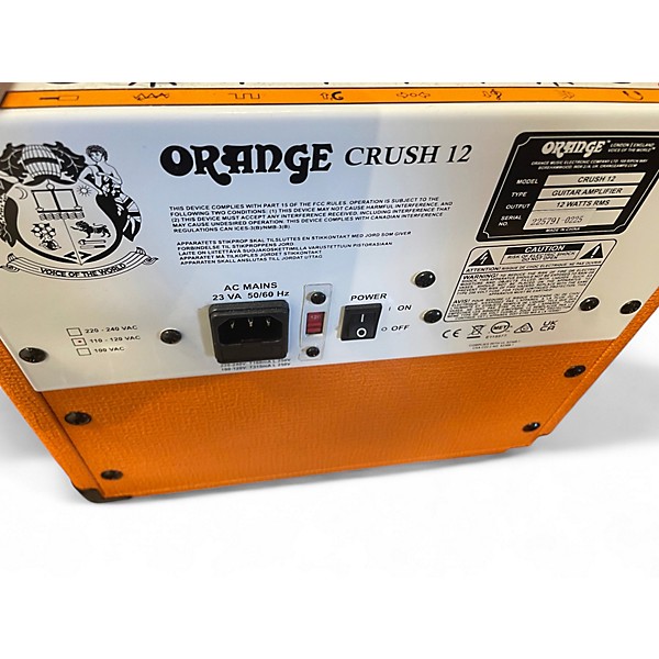 Used Orange Amplifiers Crush 12 Guitar Combo Amp
