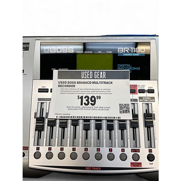 Used BOSS BR1180CD MultiTrack Recorder