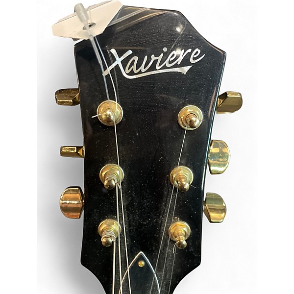 Used Xaviere XV-900 Black Hollow Body Electric Guitar