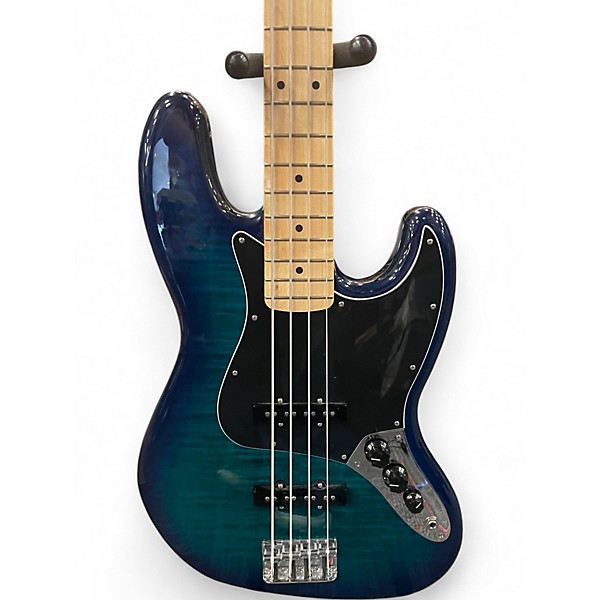 Used Fender Player Plus Jazz Bass Plus Top Blue Burst Electric Bass Guitar