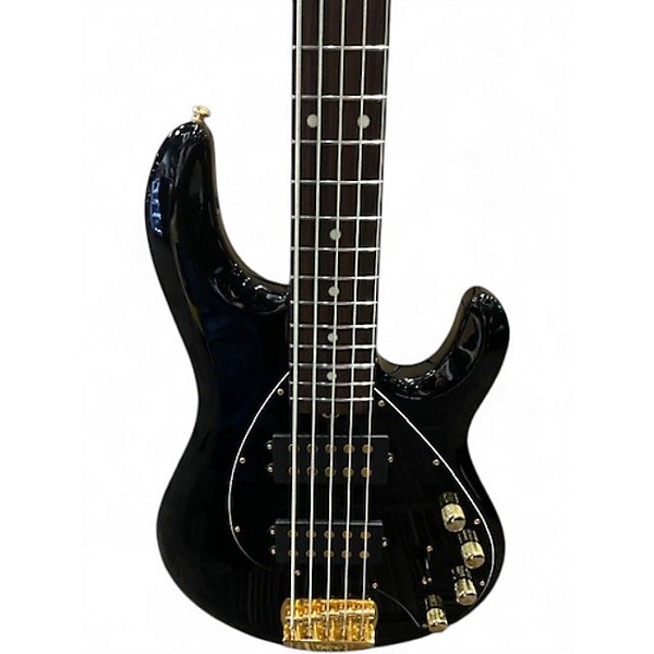 Used Ernie Ball Music Man Stingray HH 5 String Black Electric Bass Guitar