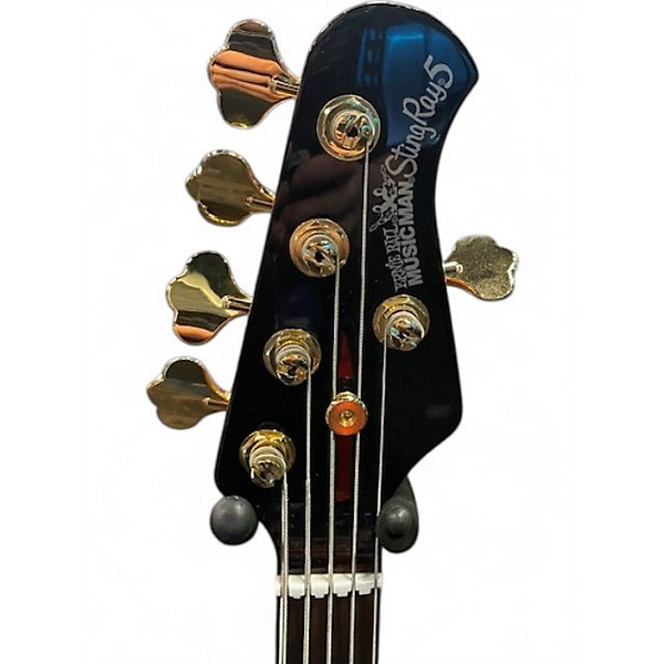 Used Ernie Ball Music Man Stingray HH 5 String Black Electric Bass Guitar