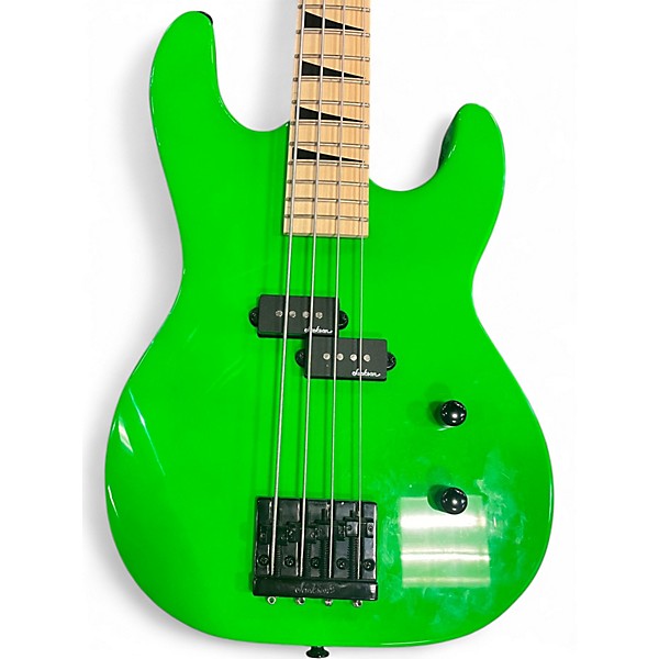 Used Jackson JS1  Neon Green Electric Bass Guitar