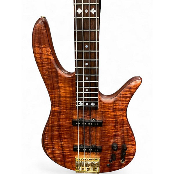 Used Fodera MONARCH DELUXE Walnut Electric Bass Guitar