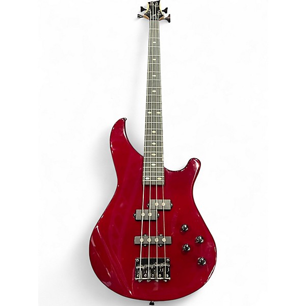 Used Mitchell MB200 Burgundy Electric Bass Guitar