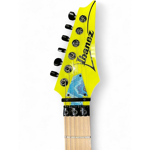 Used Ibanez RG550XHR RG Series Neon Green Solid Body Electric Guitar