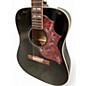 Used Epiphone hummingbird studio Black Acoustic Electric Guitar
