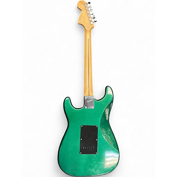 Used Squier Standard Stratocaster Forest Green Solid Body Electric Guitar