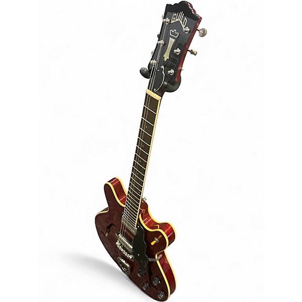 Used Guild Starfire IV Trans Crimson Red Hollow Body Electric Guitar