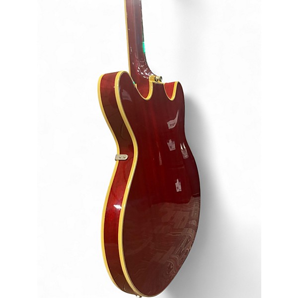 Used Guild Starfire IV Trans Crimson Red Hollow Body Electric Guitar