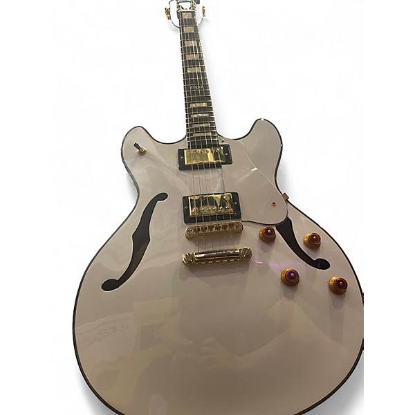 Used Washburn BSG CUSTOM HG35 WHITE LIGHTINING Hollow Body Electric Guitar