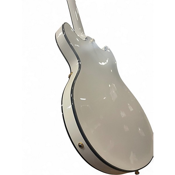 Used Washburn BSG CUSTOM HG35 WHITE LIGHTINING Hollow Body Electric Guitar