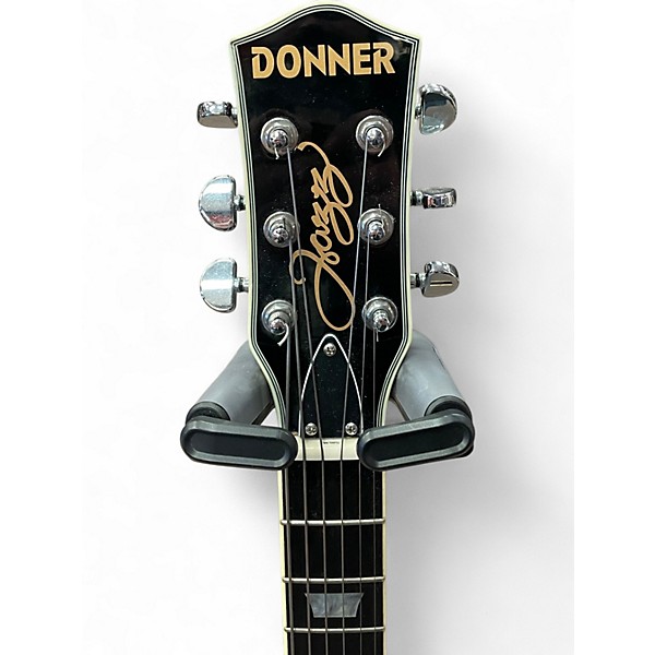 Used Donner DJP1000 Burgundy Hollow Body Electric Guitar
