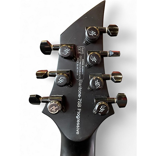 Used 2021 Harley Benton baritone 7sb progressive Flat Black Baritone Guitars