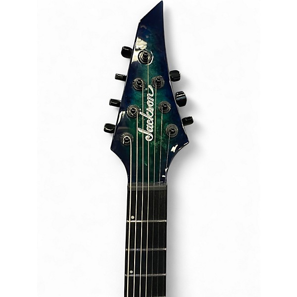 Used Jackson Pro Series Misha Mansoor Signature Juggernaut HT7FM Trans Green Solid Body Electric Guitar