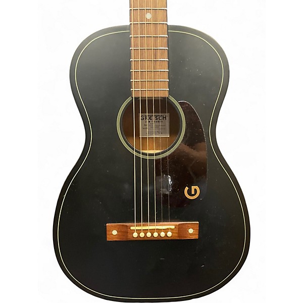 Used Gretsch Guitars Jim Dandy Deltoluxe Parlor Black Acoustic Guitar