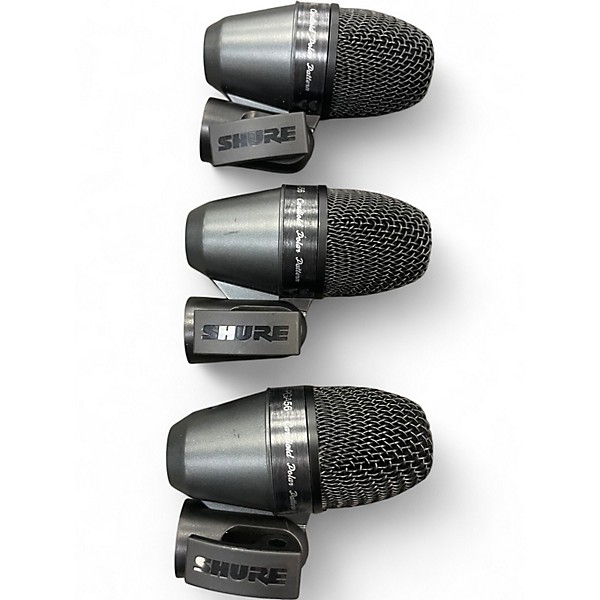 Used Shure PGA 6 Piece Drum Mic Kit Percussion Microphone Pack