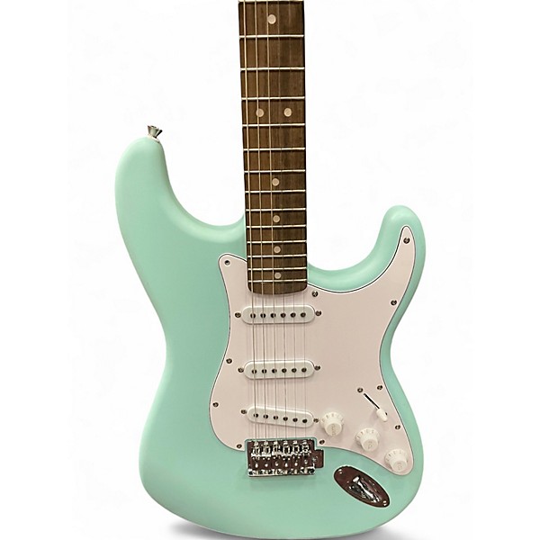 Used Squier Debut Collection Stratocaster Daphne Blue Solid Body Electric Guitar