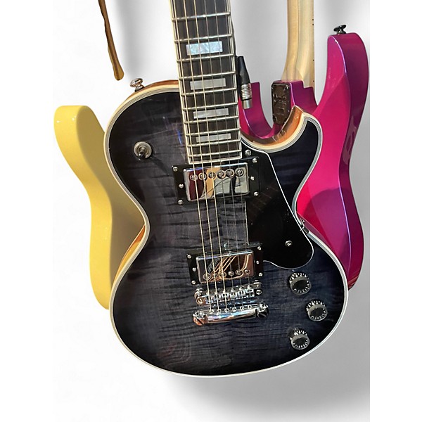 Used Schecter Guitar Research Solo II Custom Trans Black Solid Body Electric Guitar