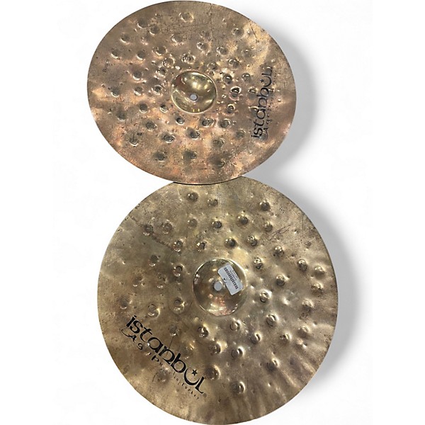 Used Istanbul Agop 15in xist 15" dry dark pair hi hat Cymbal
