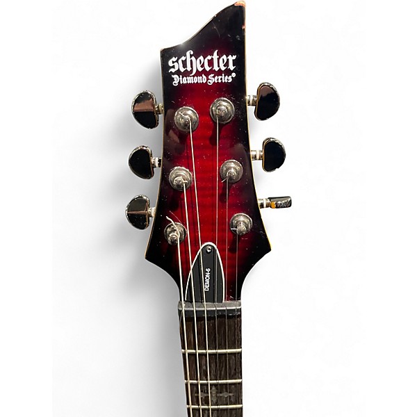 Used Schecter Guitar Research Demon 6 Black Cherry Solid Body Electric Guitar