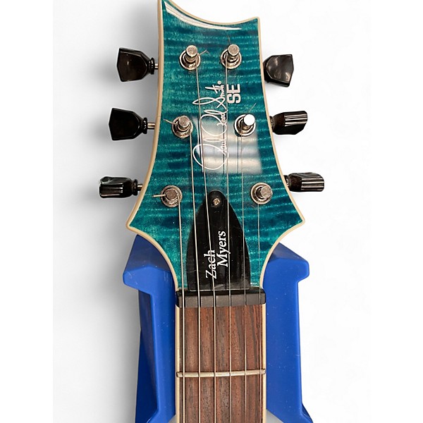 Used 2000s PRS Zach Myers Signature SE Trans Blue Solid Body Electric Guitar