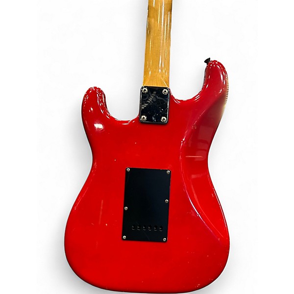 Used Squier STRATOCASTER   RED Solid Body Electric Guitar