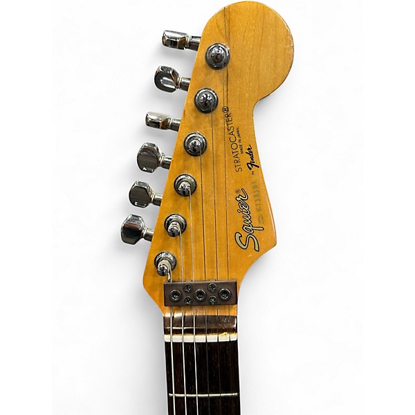 Used Squier STRATOCASTER   RED Solid Body Electric Guitar