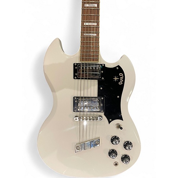 Used Guild S100 Alpine White Solid Body Electric Guitar