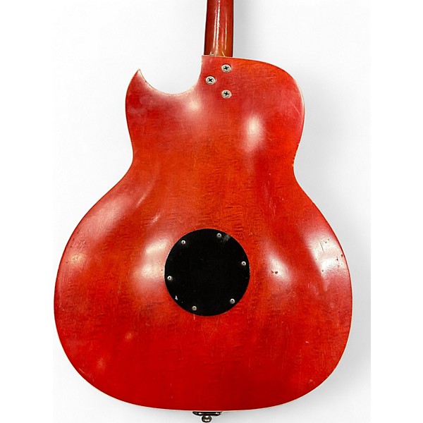 Used 1960s Kay 1PU SPEED DEMON Orange Hollow Body Electric Guitar