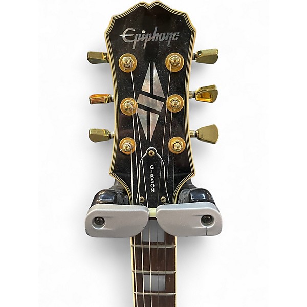 Used Epiphone Les Paul Custom Black Solid Body Electric Guitar