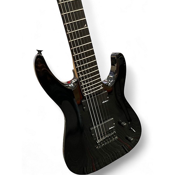 Used Jackson JS22-7 Dinky 7 String Black Solid Body Electric Guitar