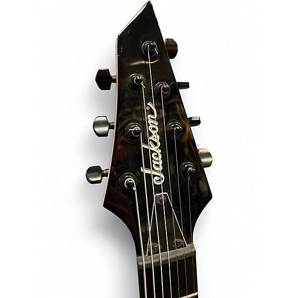 Used Jackson JS22-7 Dinky 7 String Black Solid Body Electric Guitar
