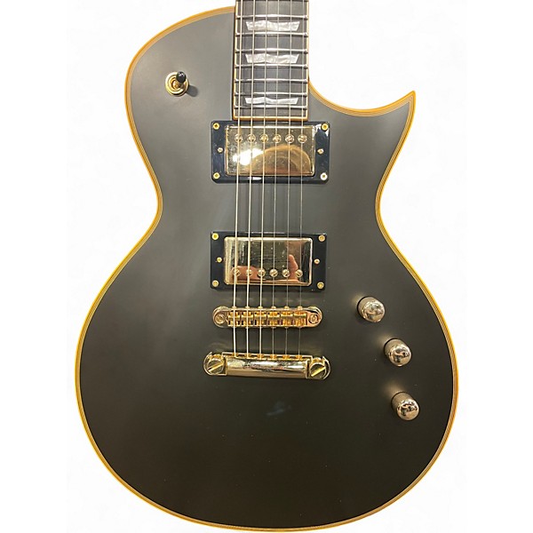 Used 2024 ESP EC1000 Deluxe Flat Black Solid Body Electric Guitar