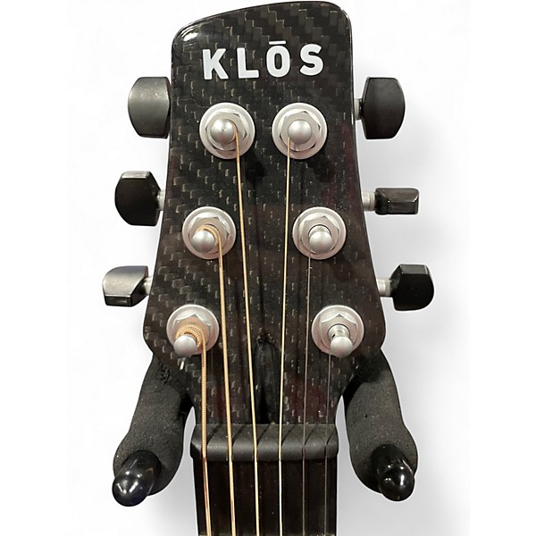 Used Klos Full Carbon Dreadnought Black Acoustic Guitar