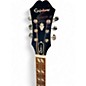 Used Epiphone Dove Pro White Acoustic Electric Guitar