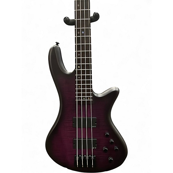 Used Schecter Guitar Research STUDIO 4 Trans Purple Electric Bass Guitar