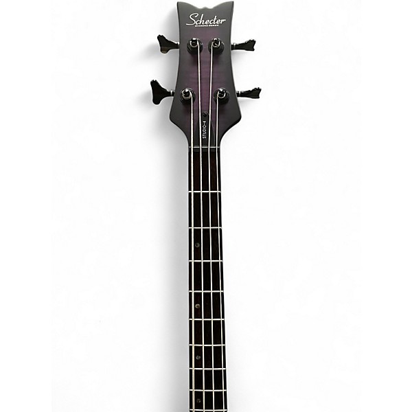Used Schecter Guitar Research STUDIO 4 Trans Purple Electric Bass Guitar