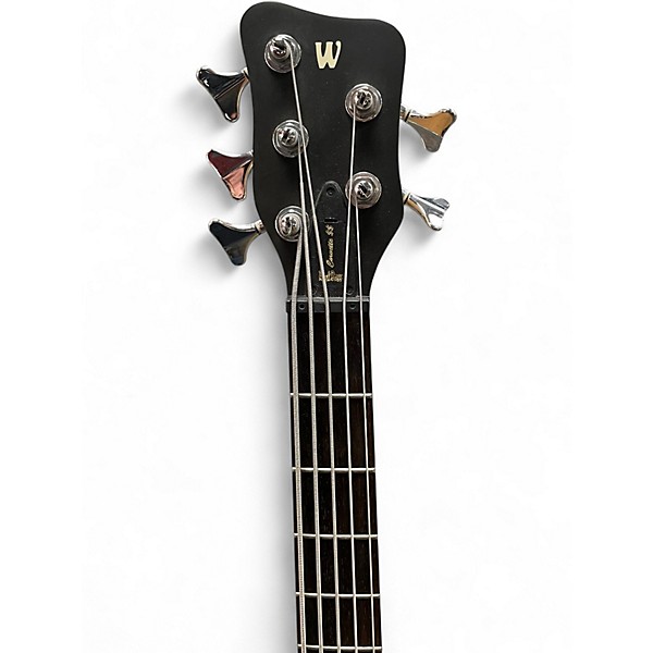 Used Warwick Corvette Double Buck 5 String Trans Black Electric Bass Guitar