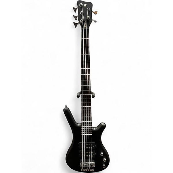 Used Warwick Corvette Double Buck 5 String Trans Black Electric Bass Guitar