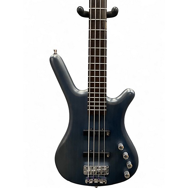 Used Warwick Corvette 4 String cobalt blue Electric Bass Guitar