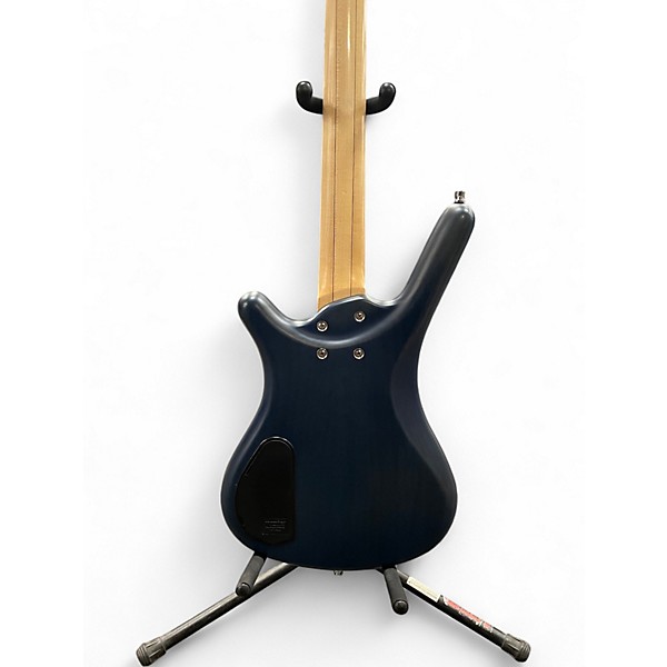 Used Warwick Corvette 4 String cobalt blue Electric Bass Guitar