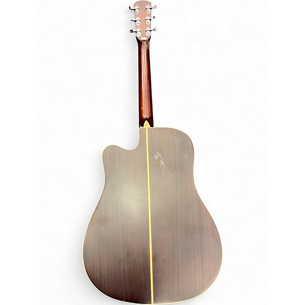 Used Morgan Monroe CD500DCE Dark Cherry Burst Acoustic Electric Guitar