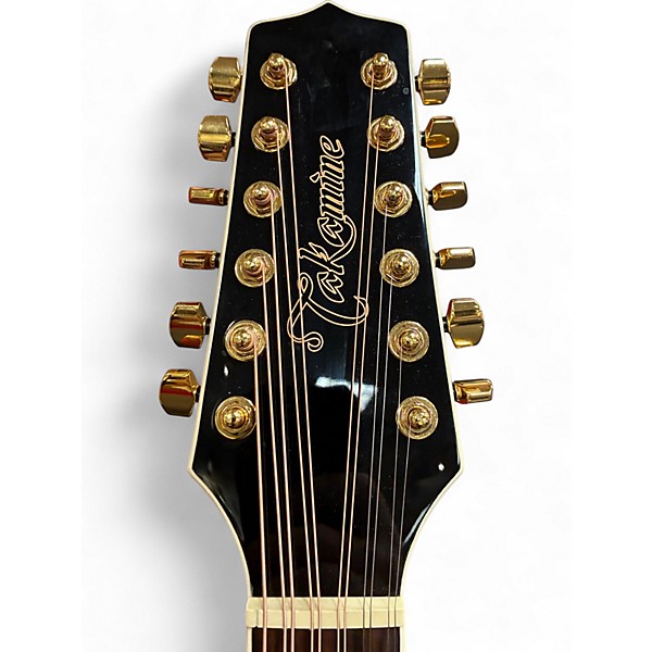 Used Takamine GD37CE-12-PW White 12 String Acoustic Guitar