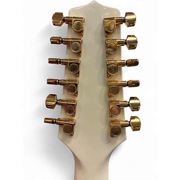 Used Takamine GD37CE-12-PW White 12 String Acoustic Guitar
