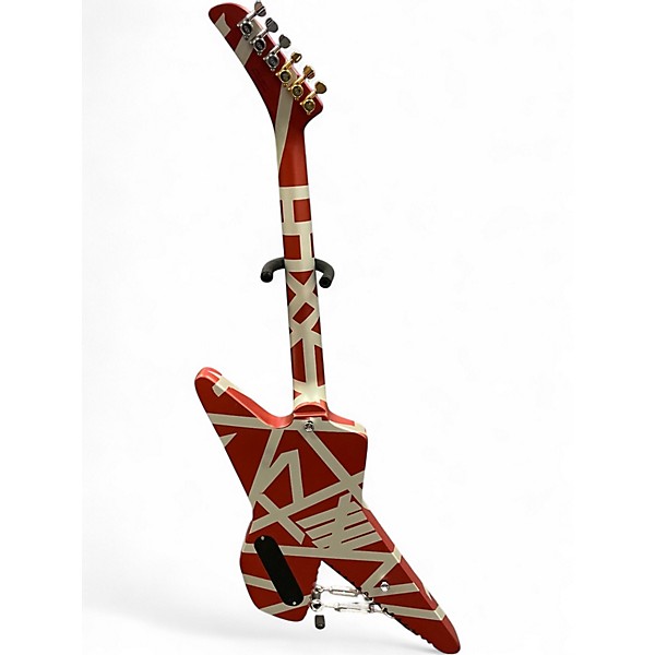Used EVH Striped Series Shark Burgundy Solid Body Electric Guitar