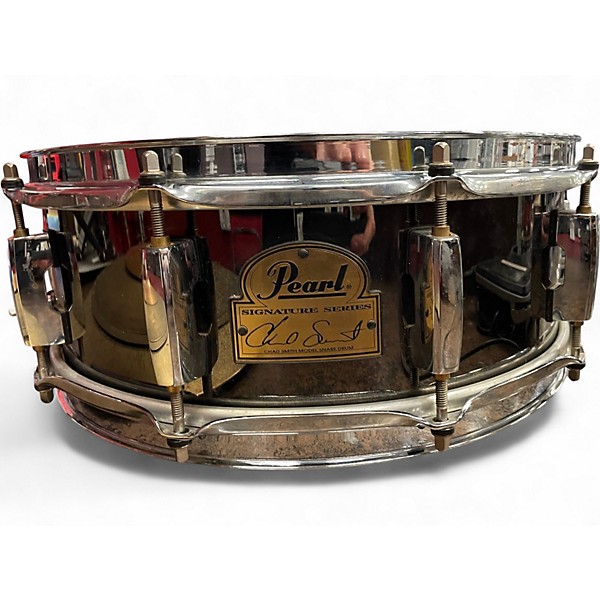 Used Pearl 5.5X14 Chad Smith Snare Black Chrome Drum