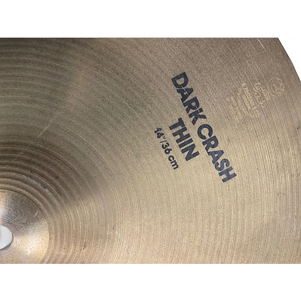 Used Zildjian 14in K Thin Dark Crash Cymbal