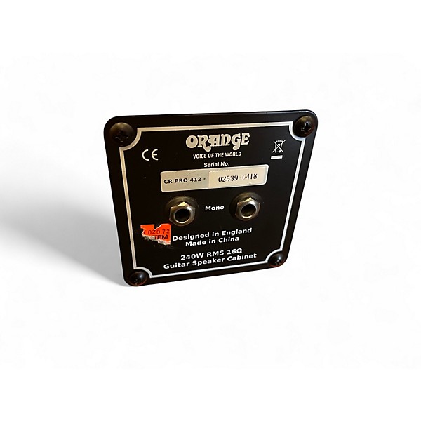 Used Orange Amplifiers crush pro 4x12 Guitar Cabinet