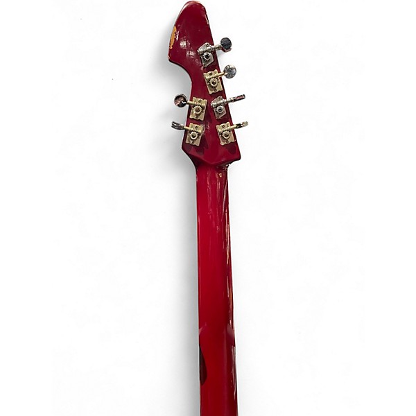 Vintage 1960s Teisco DEL REY Candy Apple Red Solid Body Electric Guitar